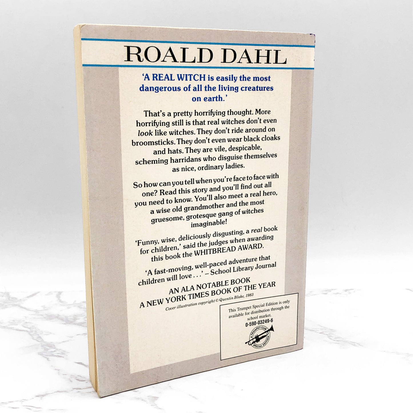 The Witches by Roald Dahl [TRADE PAPERBACK] 1997 • Scholastic Trumpet Club