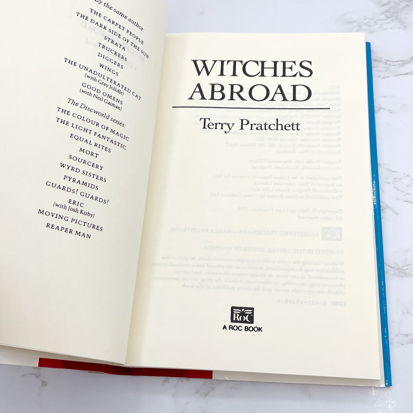 Witches Abroad by Terry Pratchett [1991 HARDCOVER] BCE • ROC • Discworld #12