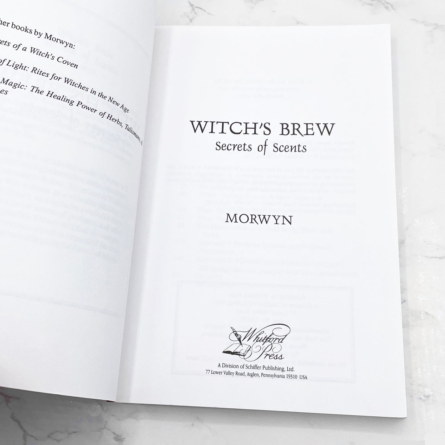 Witch's Brew: Secrets of Scents by Morwyn [FIRST EDITION PAPERBACK] 1995 • Whitford Press