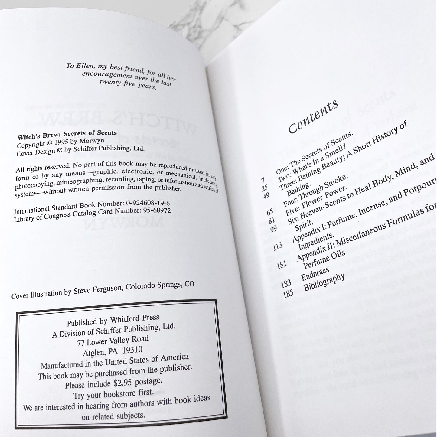 Witch's Brew: Secrets of Scents by Morwyn [FIRST EDITION PAPERBACK] 1995 • Whitford Press