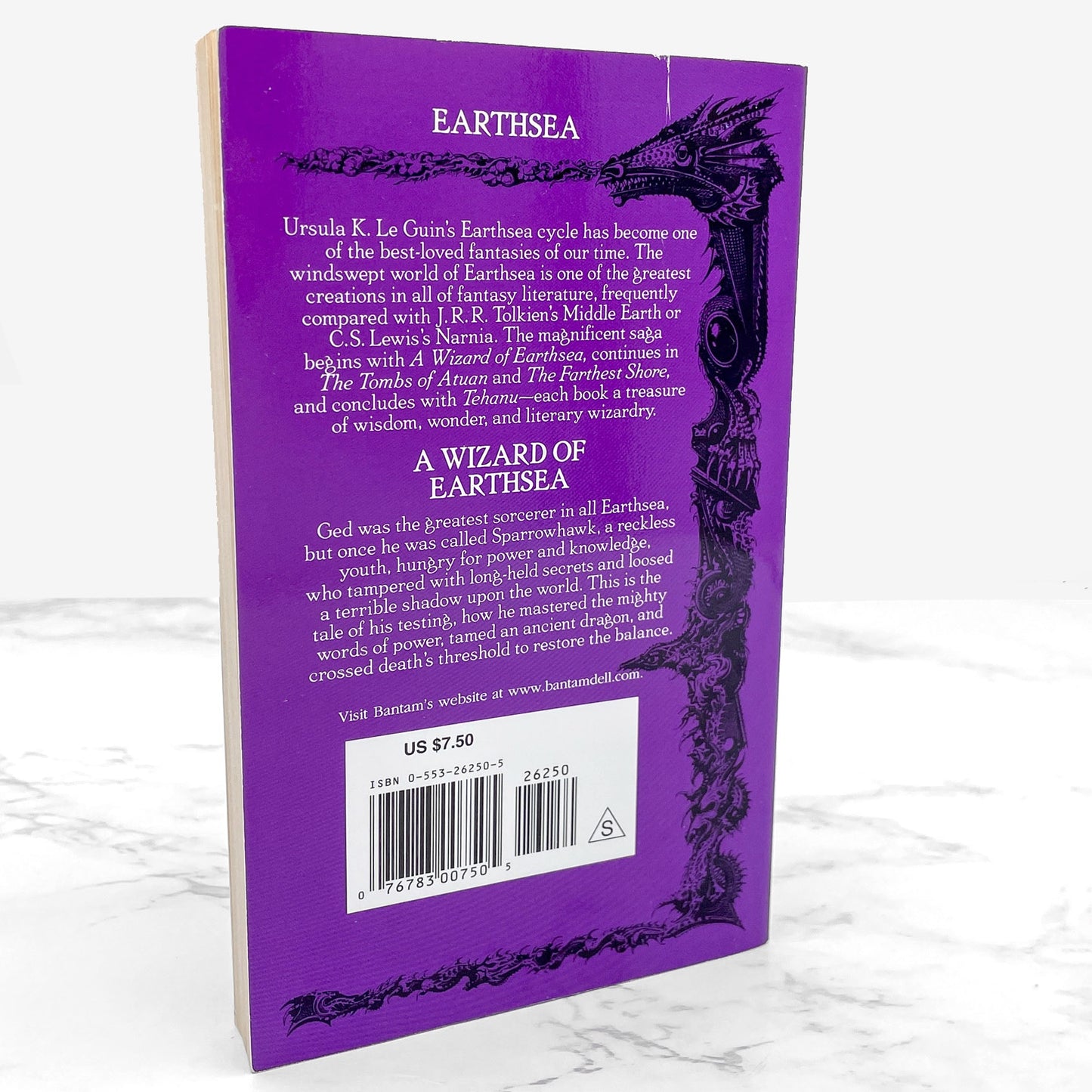 A Wizard of Earthsea by Ursula K. Le Guin [1984 PAPERBACK] • Bantam Spectra • Earthsea #1 • Mint