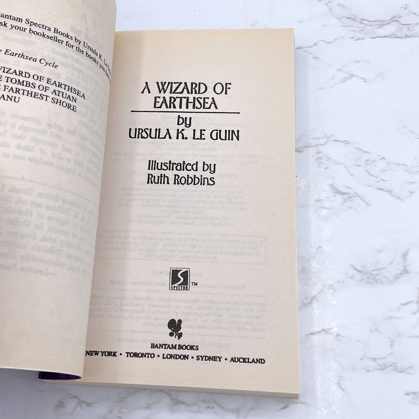 A Wizard of Earthsea by Ursula K. Le Guin [1984 PAPERBACK] • Bantam Spectra • Earthsea #1 • Mint