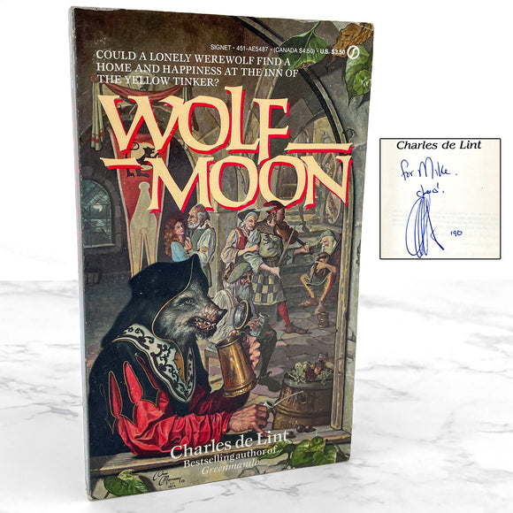 Wolf Moon by Charles de Lint SIGNED! [FIRST EDITION PAPERBACK] 1988 • Signet