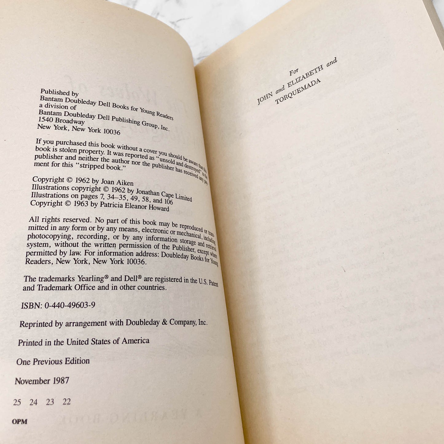 The Wolves of Willoughby Chase by Joan Aiken [TRADE PAPERBACK] 1987 • Dell-Yearling • Mint