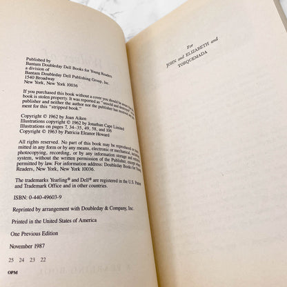 The Wolves of Willoughby Chase by Joan Aiken [TRADE PAPERBACK] 1987 • Dell-Yearling • Mint