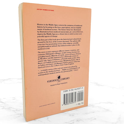 Women in the Middle Ages by Frances & Joseph Gies [TRADE PAPERBACK] 1980 • Perennial Library