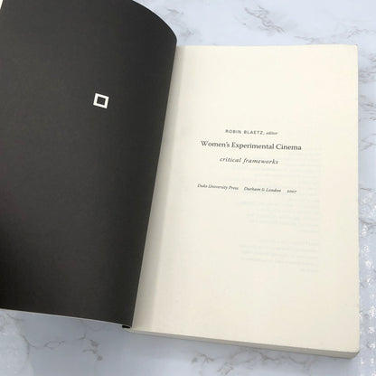 Women's Experimental Cinema: Critical Frameworks by Robin Blaetz [TRADE PAPERBACK] 2007
