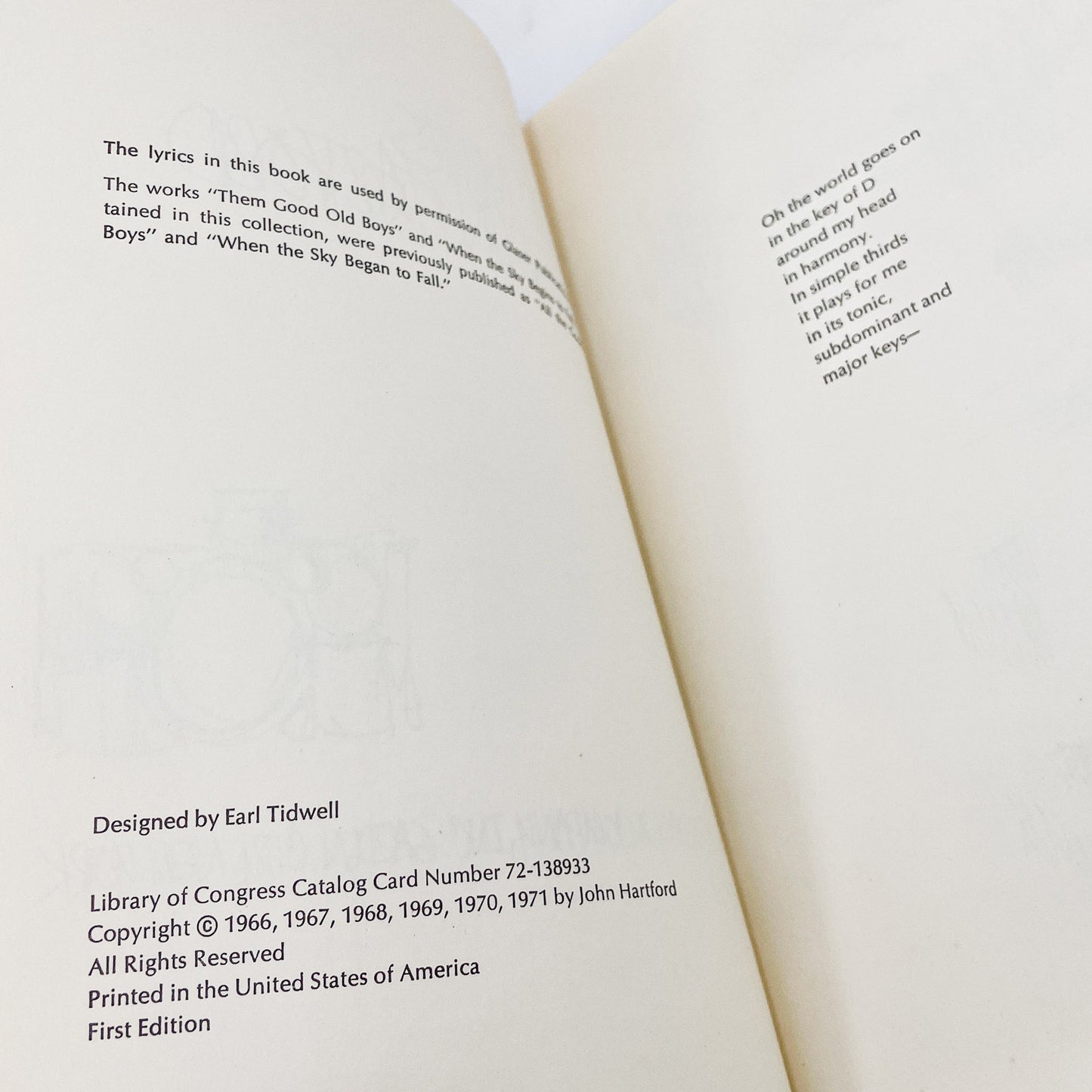 Word Movies by John Hartford [FIRST EDITION] 1971 • Doubleday