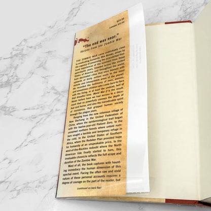 World War Z by Max Brooks [FIRST EDITION] 2006 • Crown