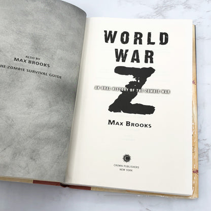 World War Z by Max Brooks [FIRST EDITION] 2006 • Crown