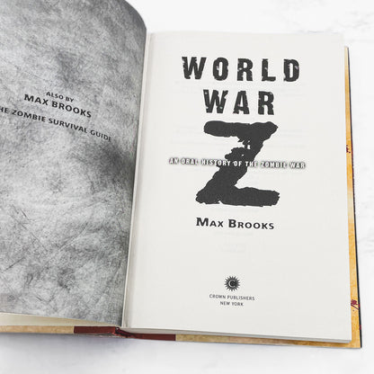 World War Z by Max Brooks [FIRST EDITION] 2006 • Crown