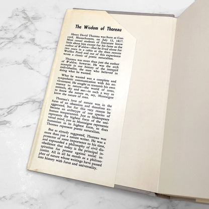 The Wisdom of Thoreau by Henry David Thoreau [FIRST EDITION] 1967 • Philosophical Library