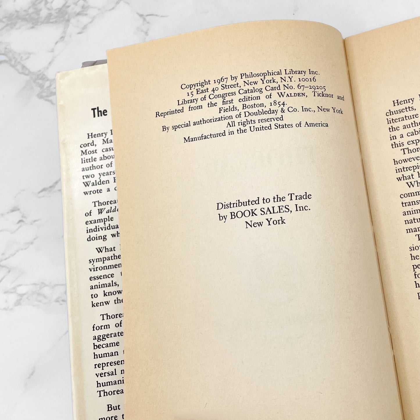 The Wisdom of Thoreau by Henry David Thoreau [FIRST EDITION] 1967 • Philosophical Library