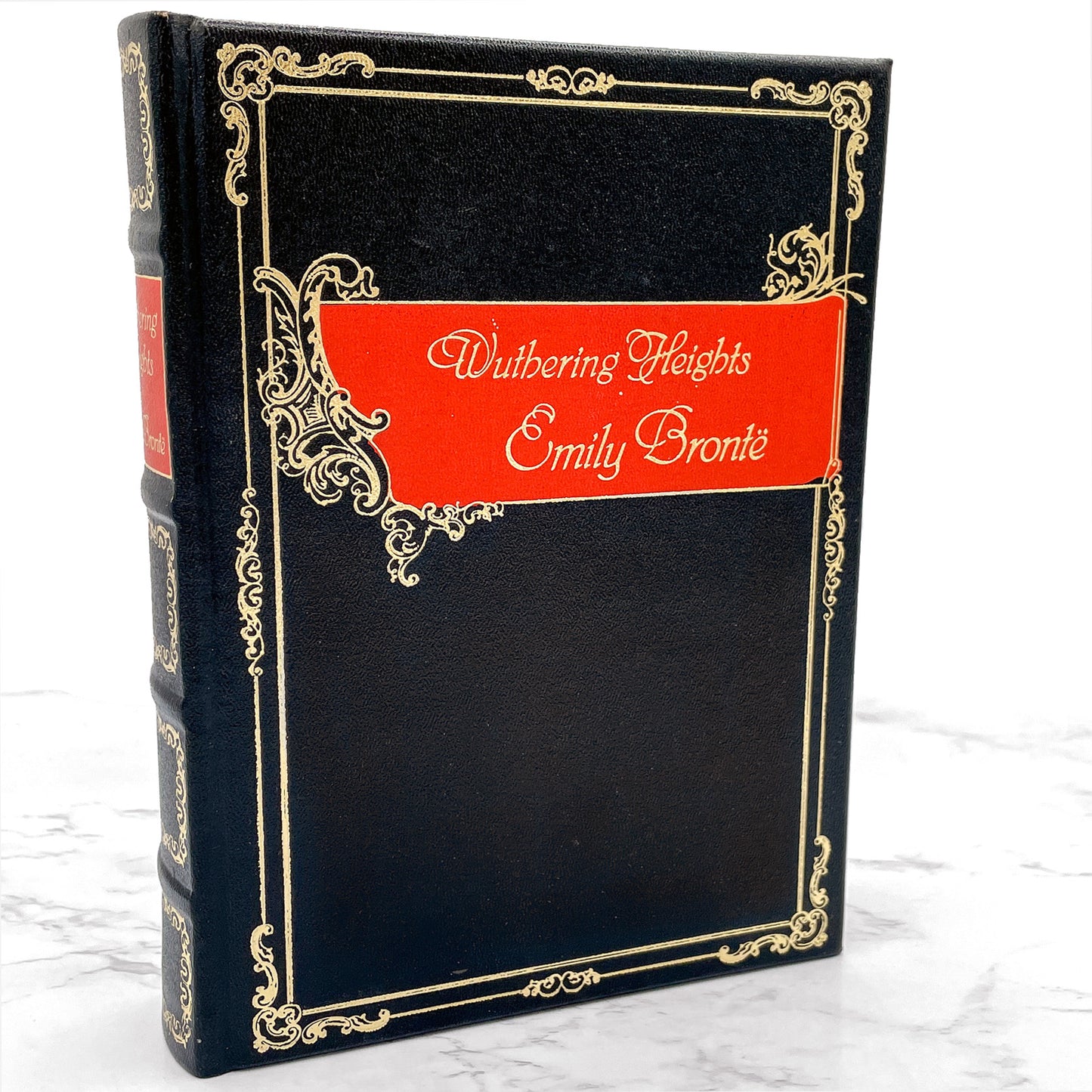 Wuthering Heights by Emily Bronte [LEATHER-BOUND HARDCOVER] 1986 • The Booklovers Library