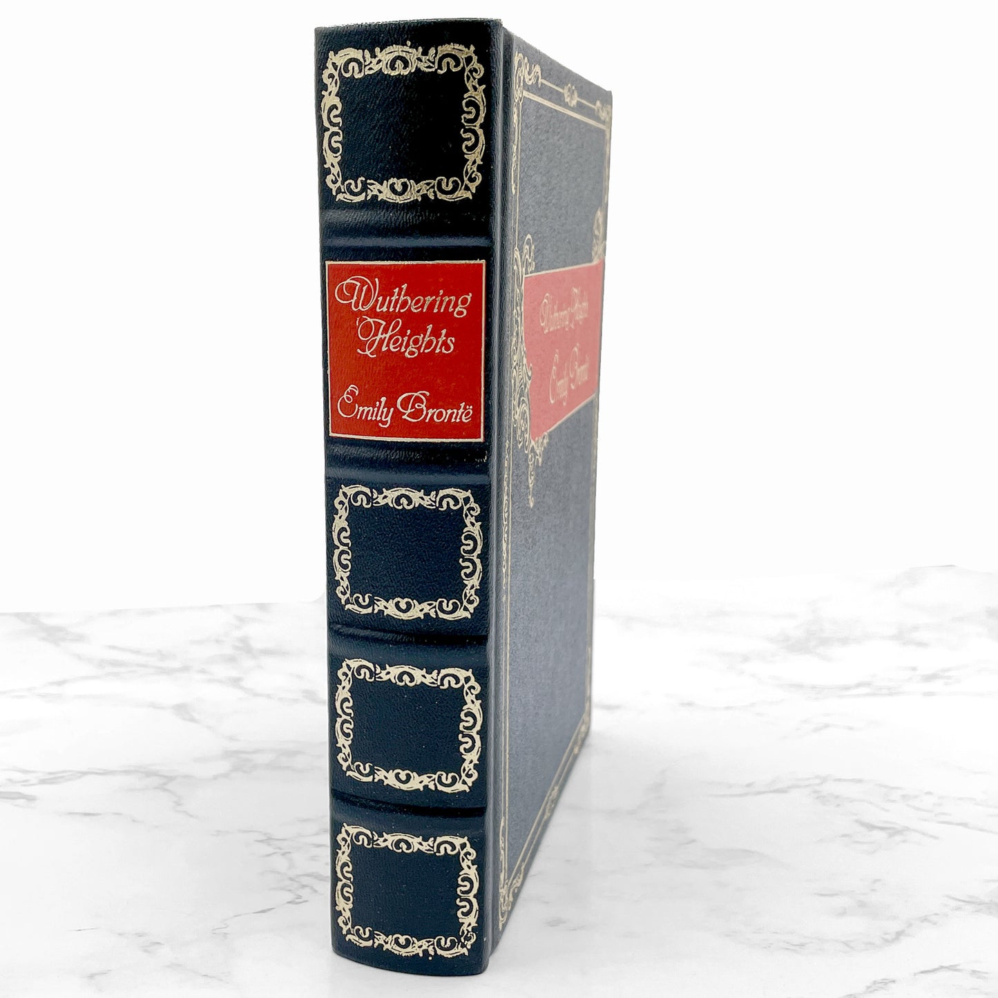 Wuthering Heights by Emily Bronte [LEATHER-BOUND HARDCOVER] 1986 • The Booklovers Library