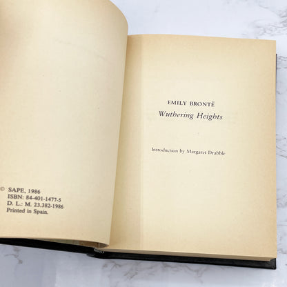 Wuthering Heights by Emily Bronte [LEATHER-BOUND HARDCOVER] 1986 • The Booklovers Library