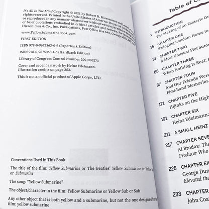 Inside the Yellow Submarine Vol I & II: It's All in the Mind by Robert R. Hieronimus SIGNED! x2 [TRADE PAPERBACK SET]