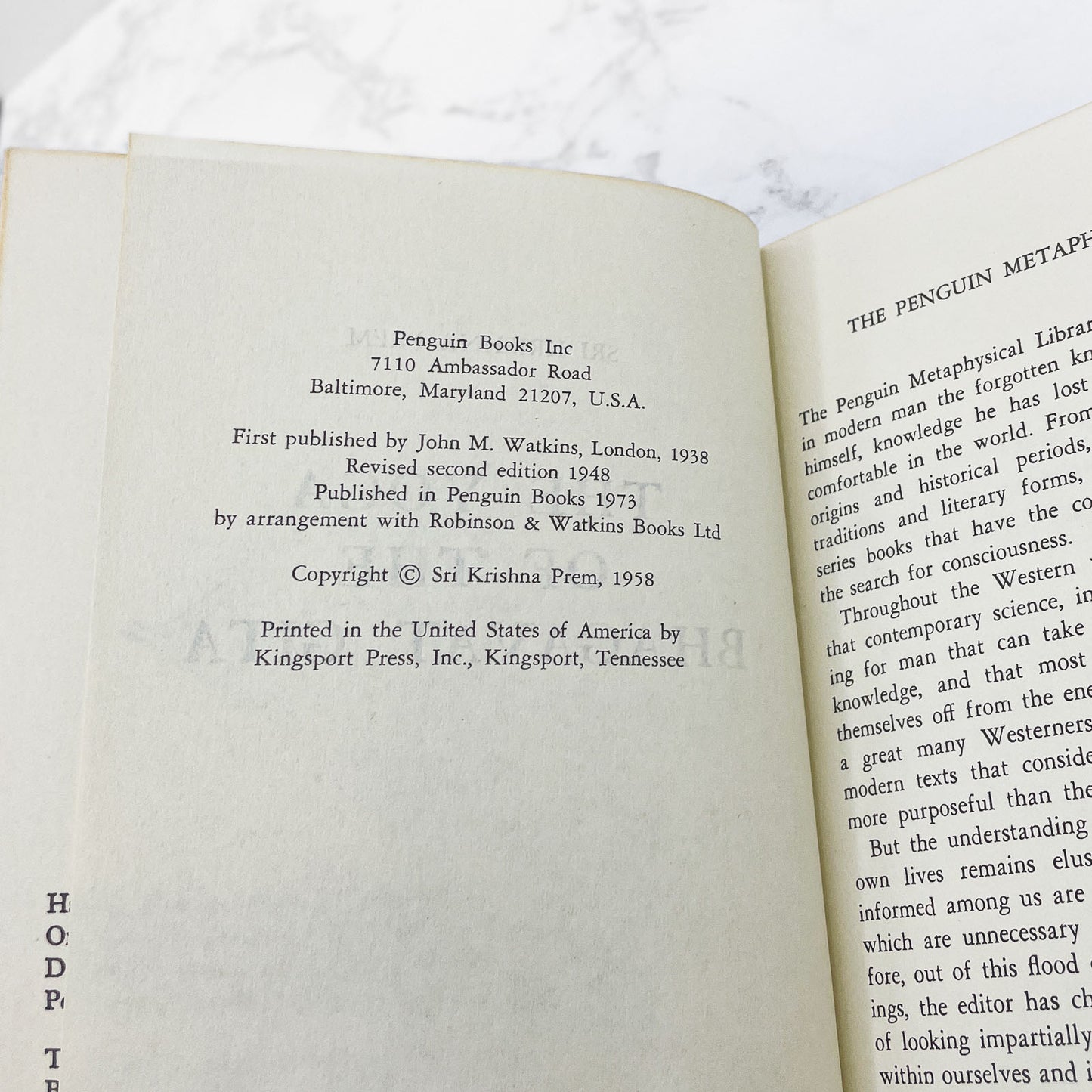 The Yoga of the Bhagavad Gita by Sri Krishna Prem [1973 PAPERBACK] Penguin