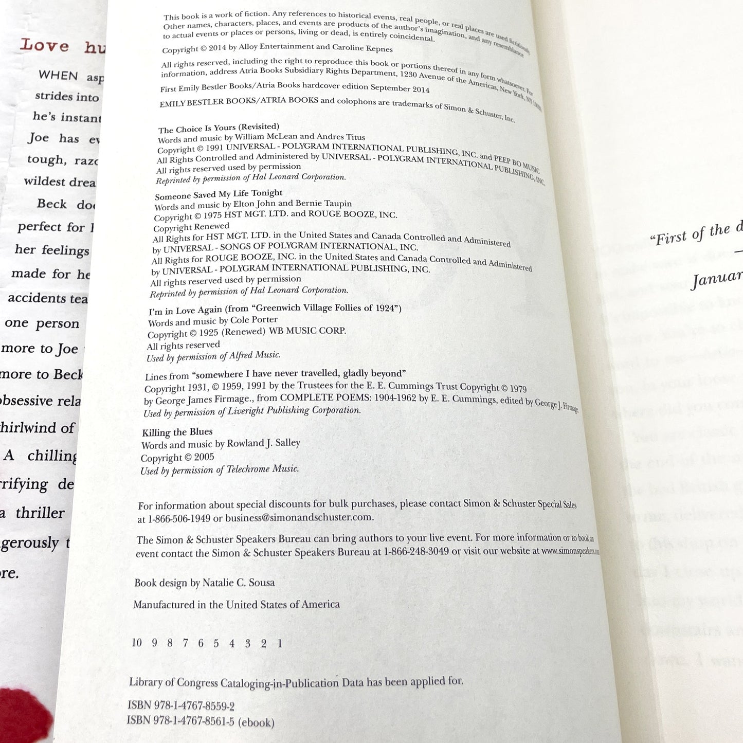 You by Caroline Kepnes [FIRST EDITION • FIRST PRINTING] 2014 • Atria