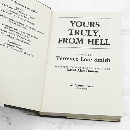 Yours Truly, From Hell by Terrence Lore Smith [FIRST EDITION • FIRST PRINTING] 1987