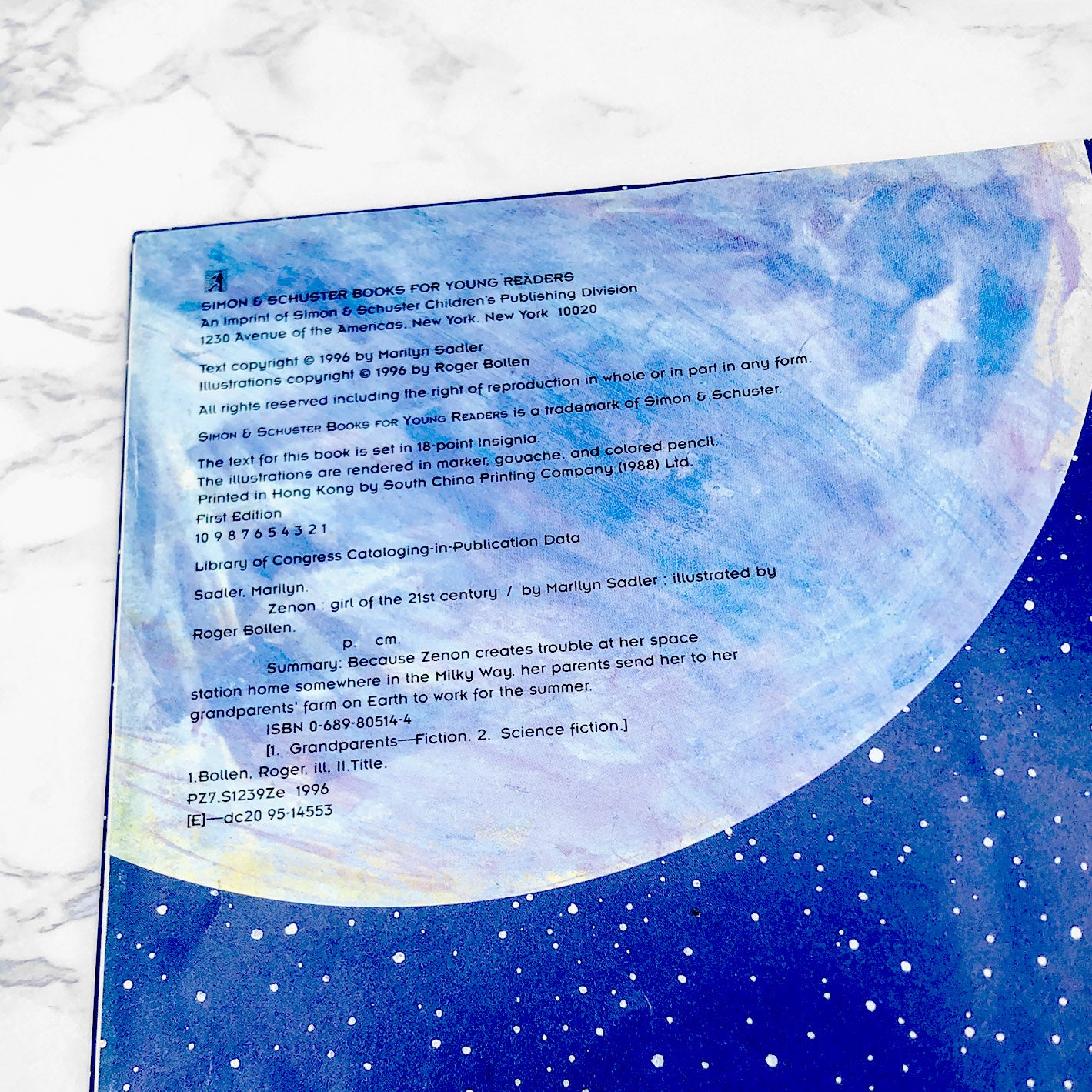 Zenon - Girl of the 21st Century by Marilyn Sadler [FIRST EDITION • FIRST PRINTING] 1996 • Simon & Schuster