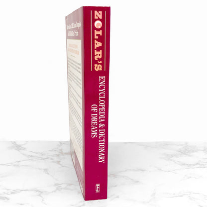 Zolar's Encyclopedia and Dictionary of Dreams [TRADE PAPERBACK RE-ISSUE] 1992 • Fireside
