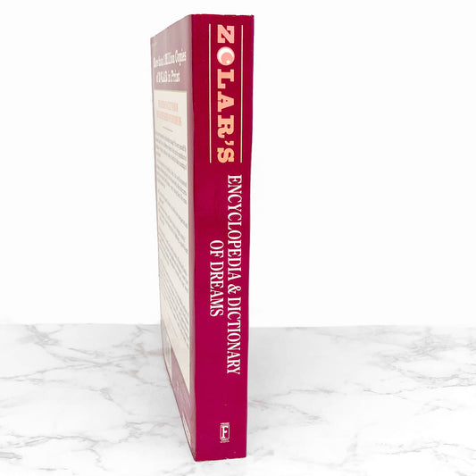 Zolar's Encyclopedia and Dictionary of Dreams [TRADE PAPERBACK RE-ISSUE] 1992 • Fireside