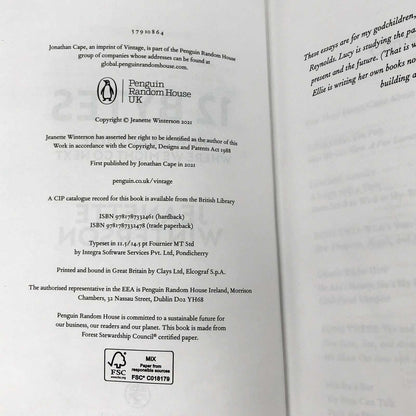 12 Bytes by Jeanette Winterson SIGNED! [U.K. FIRST EDITION] 2021