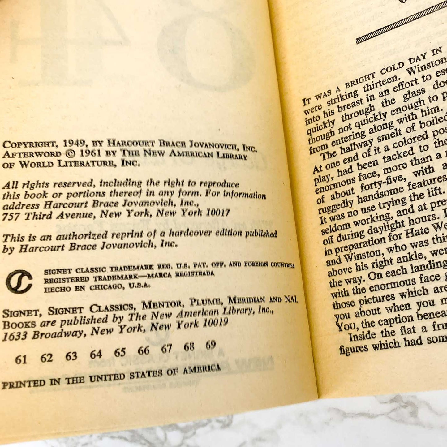 1984 by George Orwell [1961 PAPERBACK]