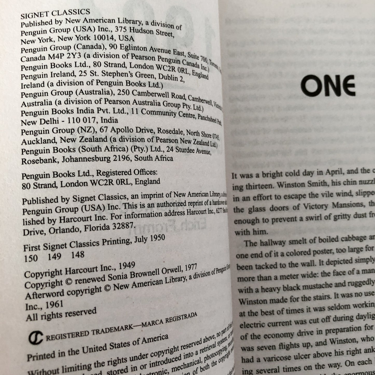 1984 by George Orwell [SIGNET PAPERBACK] - Bookshop Apocalypse