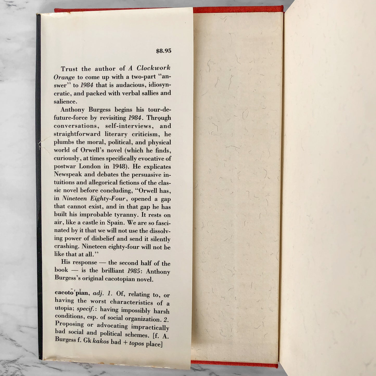 1985 by Anthony Burgess [FIRST EDITION / FIRST PRINTING]