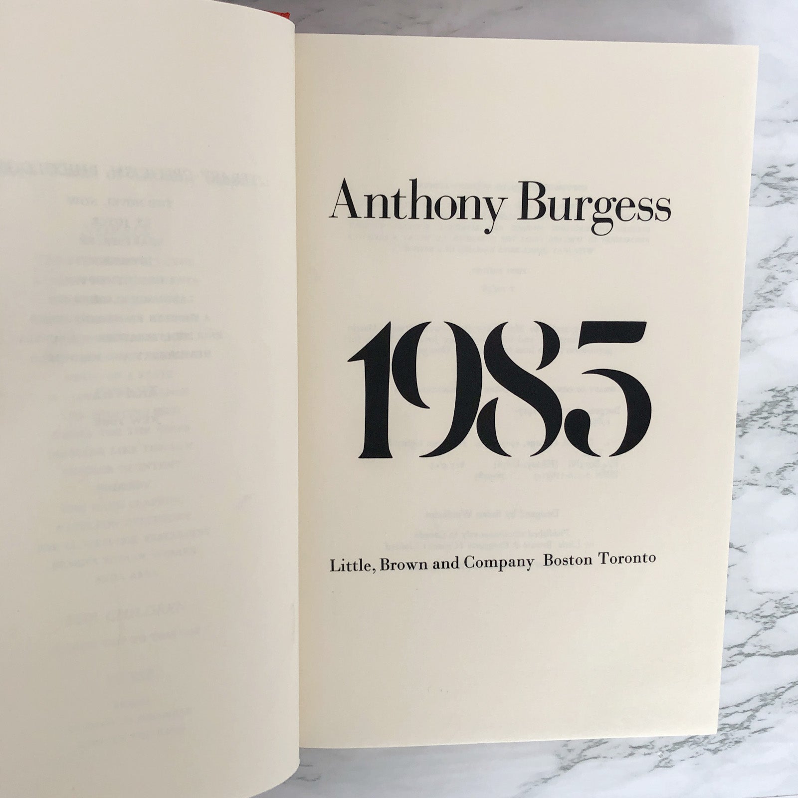 1985 by Anthony Burgess [FIRST EDITION / FIRST PRINTING