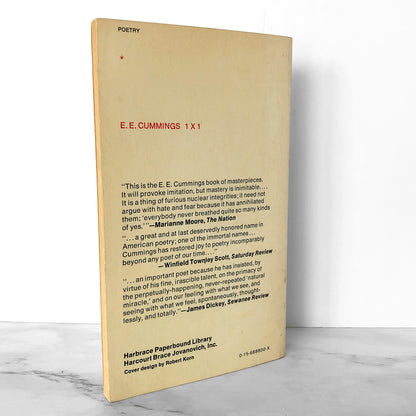 1 x 1 by E.E. Cummings [1972 PAPERBACK]