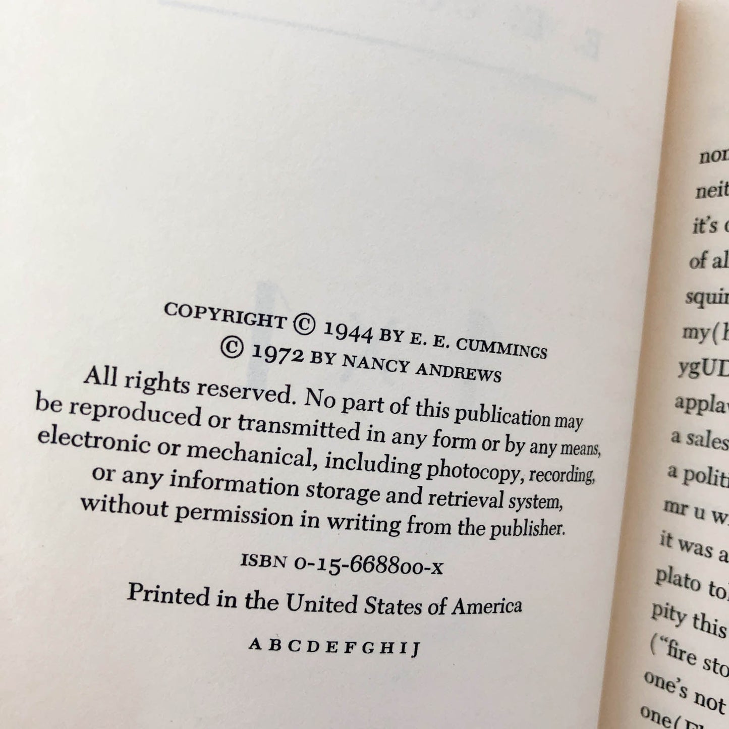 1 x 1 by E.E. Cummings [1972 PAPERBACK]