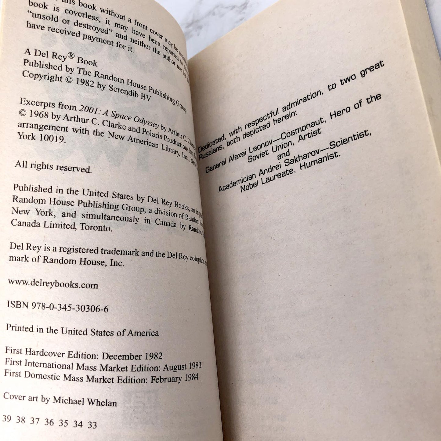 2010: Odyssey Two by Arthur C. Clarke [1984 PAPERBACK]