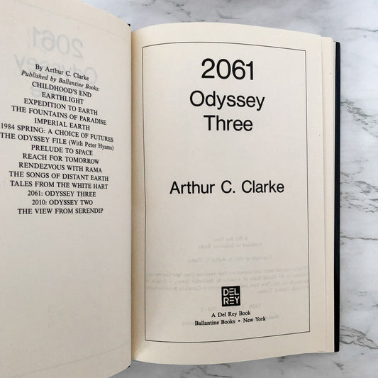 2061: Odyssey Three by Arthur C. Clarke [BOOK CLUB EDITION / 1987]