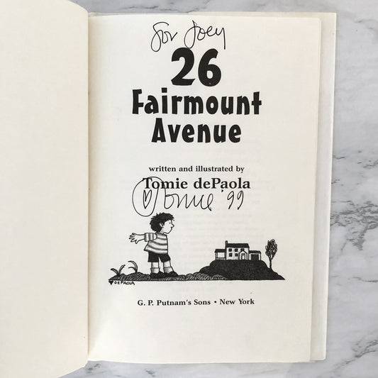 26 Fairmount Avenue by Tomie dePaola SIGNED! [FIRST EDITION]