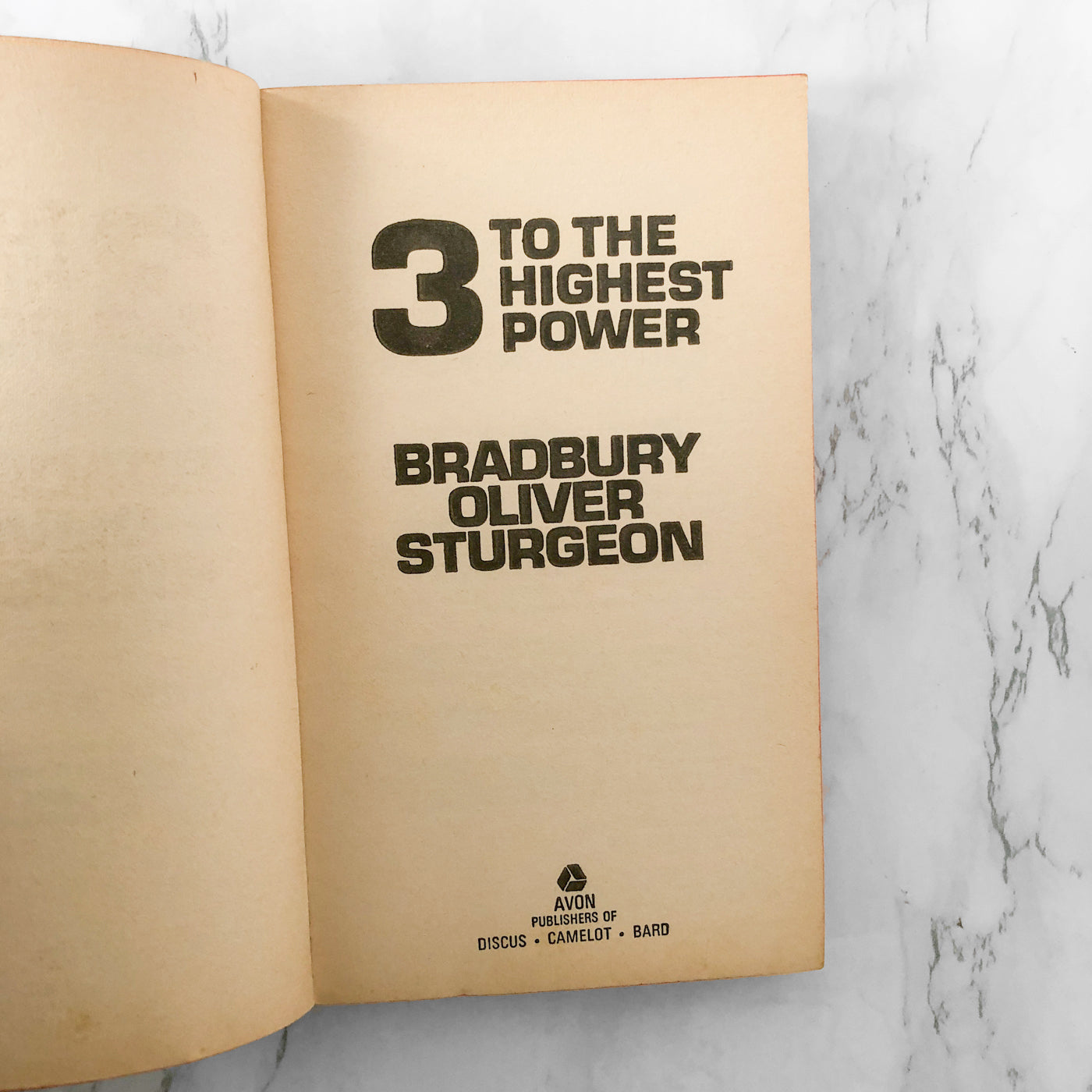3 To the Highest Power by Ray Bradbury, Chad Oliver & Theodore Sturgeon [1968 PAPERBACK]
