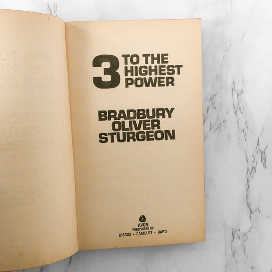 3 To the Highest Power by Ray Bradbury, Chad Oliver & Theodore Sturgeon [1968 PAPERBACK]