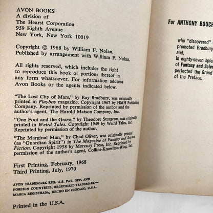 3 To the Highest Power by Ray Bradbury, Chad Oliver & Theodore Sturgeon [1968 PAPERBACK]