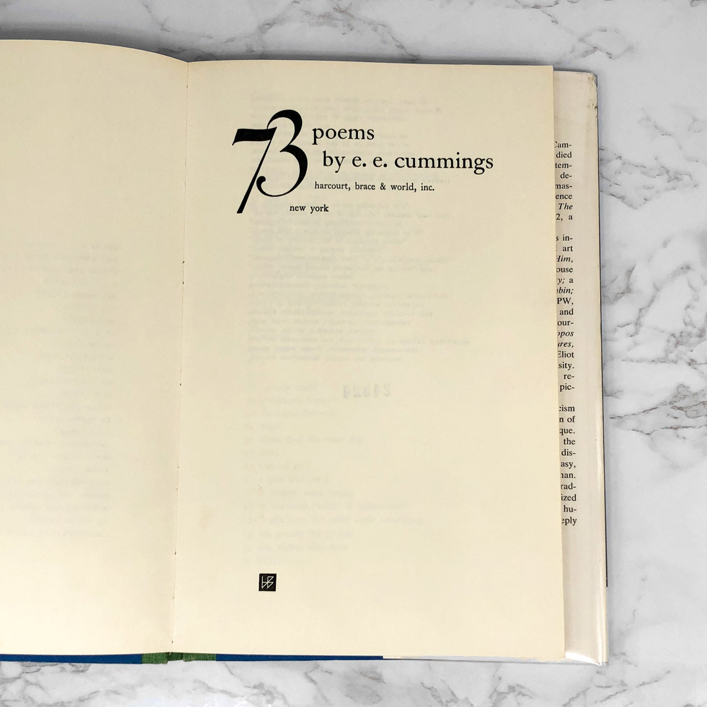 73 Poems by E.E. Cummings [FIRST EDITION] 1963