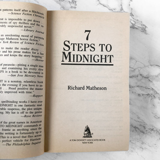 7 Steps to Midnight by Richard Matheson [FIRST PAPERBACK PRINTING]