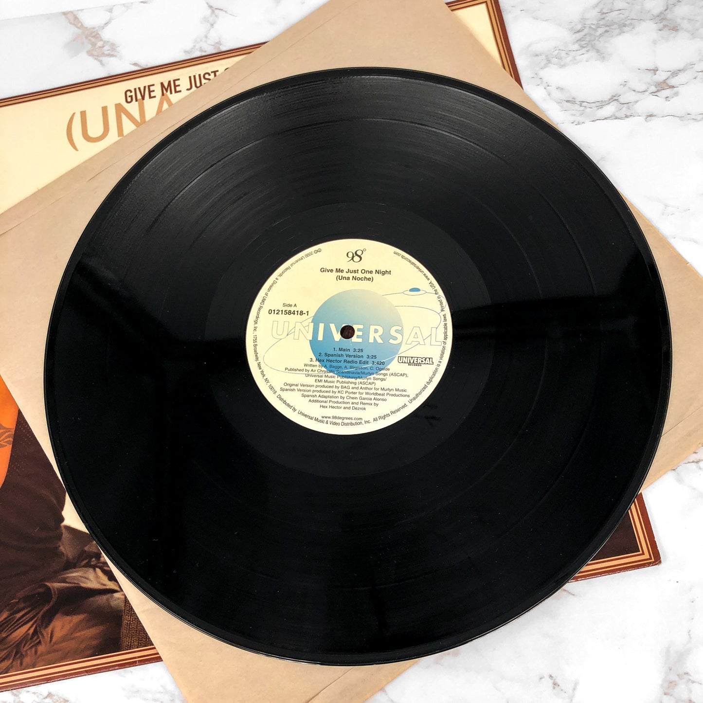 98 Degrees - Give Me Just One Night (Una Noche) REMIXES [12" VINYL SINGLE] 2000 • Universal