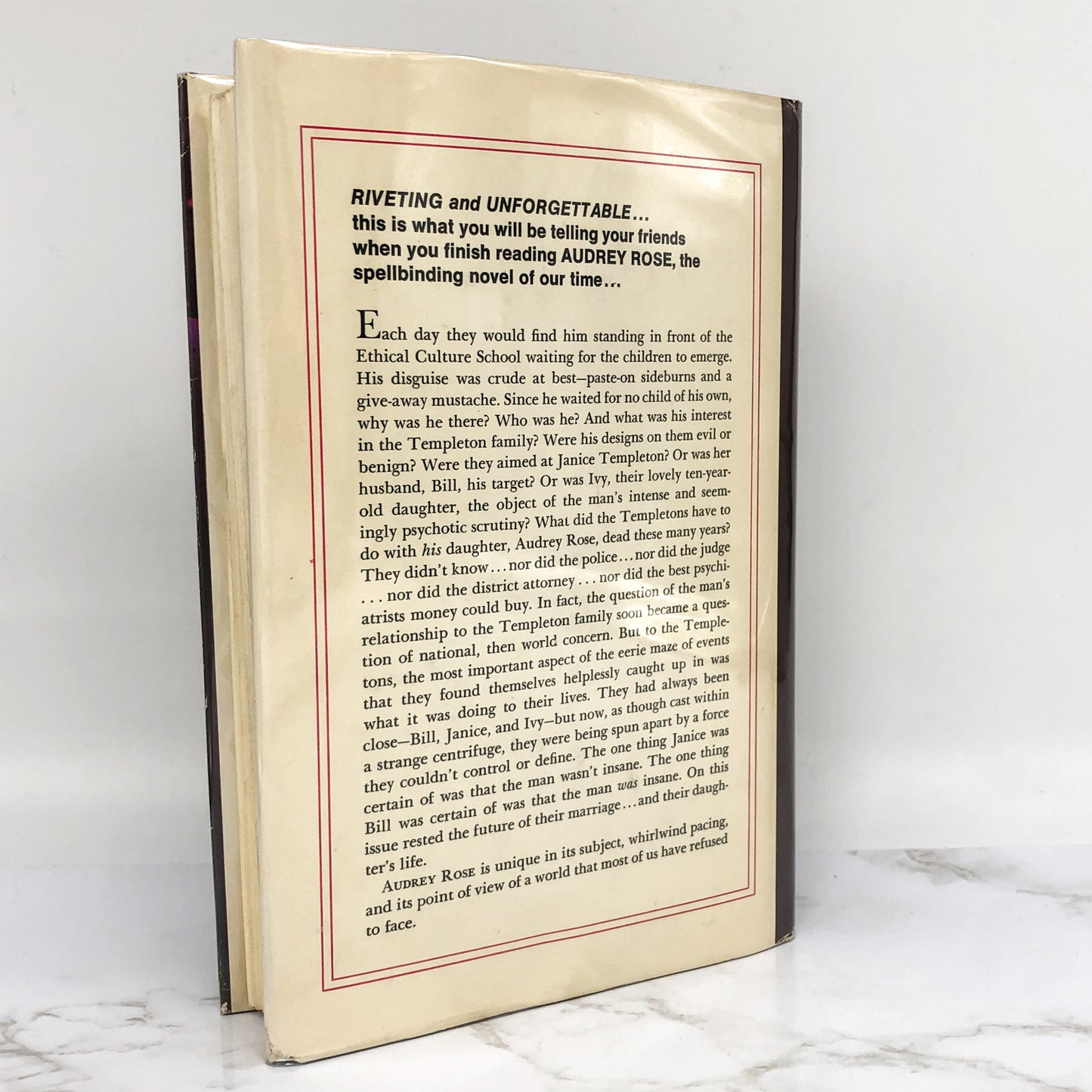 Audrey Rose by Frank De Felitta [1975 HARDCOVER] BCE • G.P. Putnam's Sons