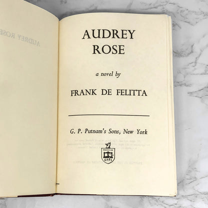 Audrey Rose by Frank De Felitta [1975 HARDCOVER] BCE • G.P. Putnam's Sons