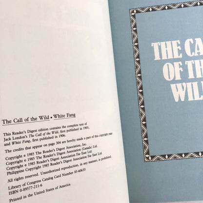 The Call of the Wild & White Fang by Jack London [ILLUSTRATED HARDCOVER] 1985