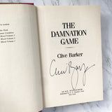 The Damnation Game by Clive Barker [SIGNED FIRST EDITION] - Bookshop Apocalypse