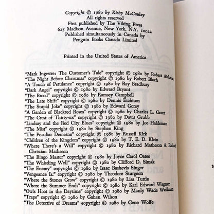 Dark Forces: New Stories of Suspense and Supernatural Horror [1980 HARDCOVER HORROR ANTHOLOGY]