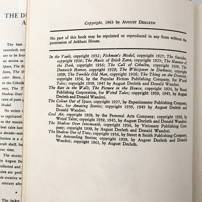 The Dunwich Horror & Others by H.P. Lovecraft [FIRST EDITION / FOURTH PRINTING] Arkham House
