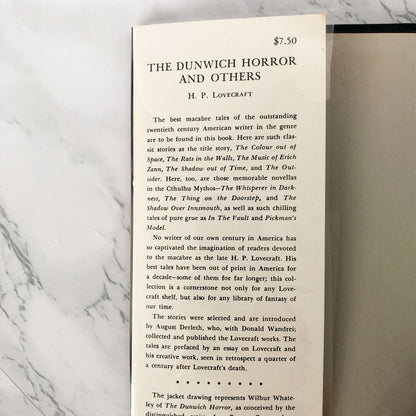 The Dunwich Horror & Others by H.P. Lovecraft [FIRST EDITION / FOURTH PRINTING] Arkham House
